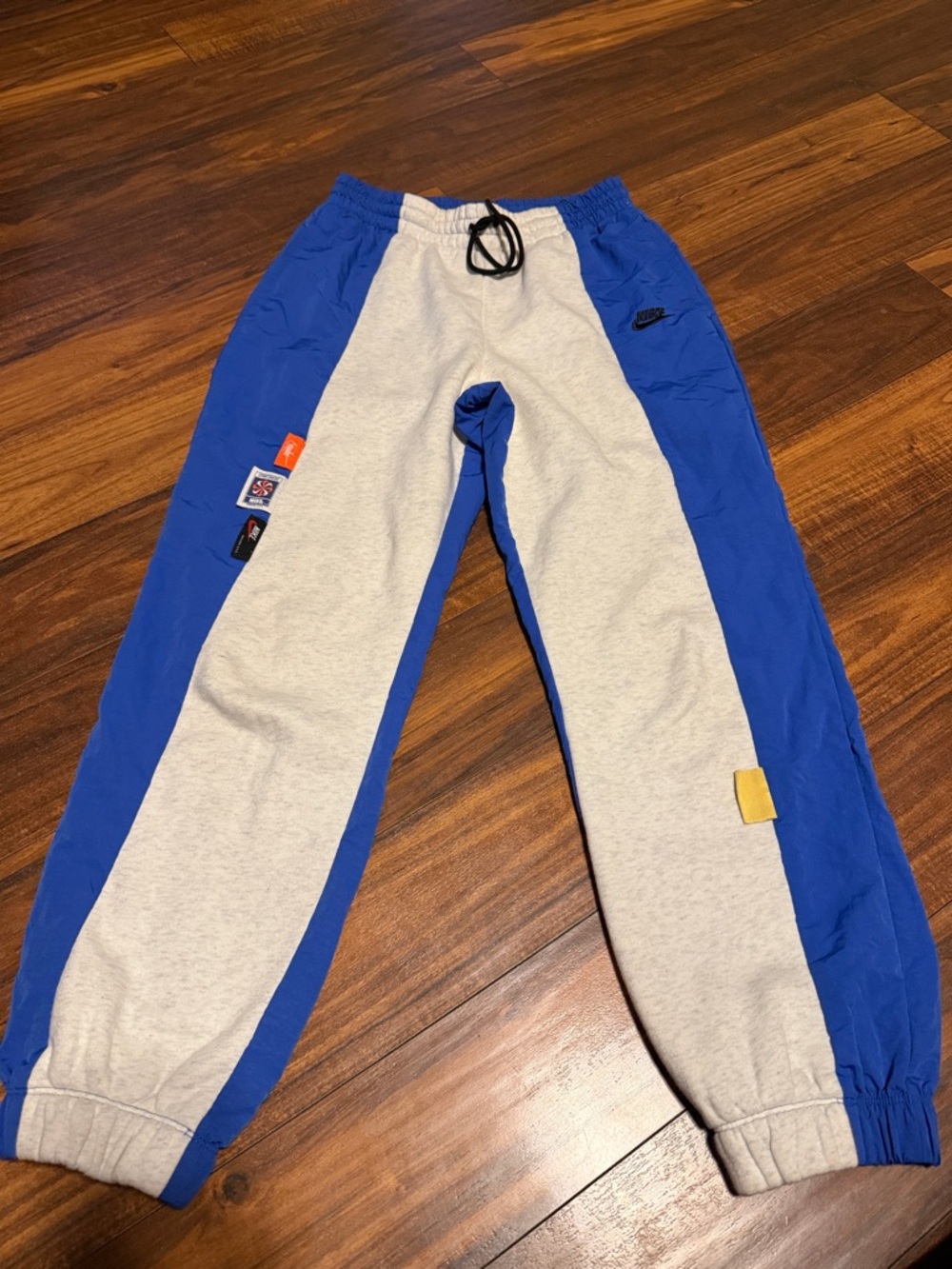 Nike Boys Blue and Gray Panel Jogger Pants